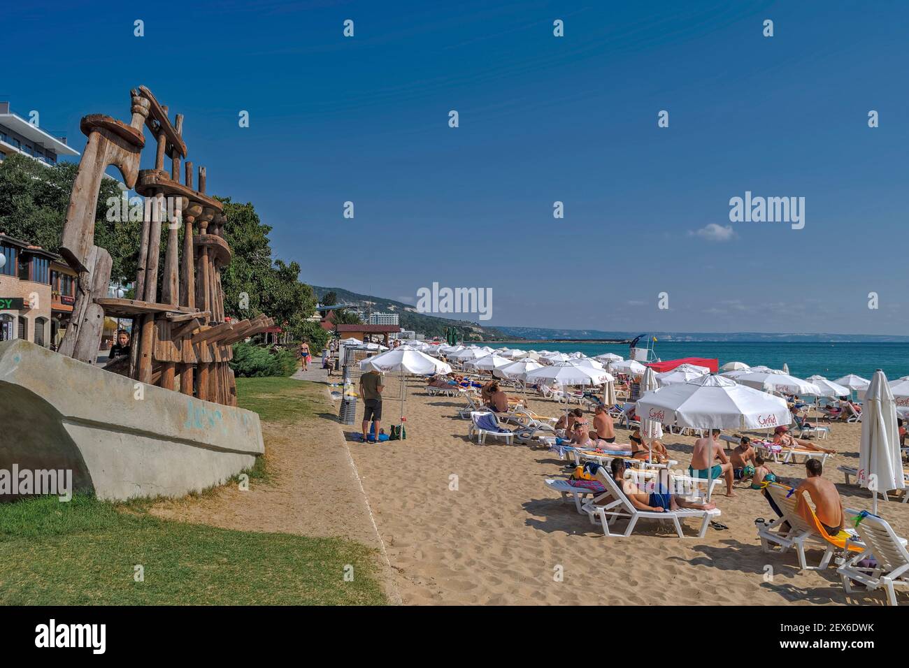 Golden Sands resort.Black Sea Bulgaria Stock Photo