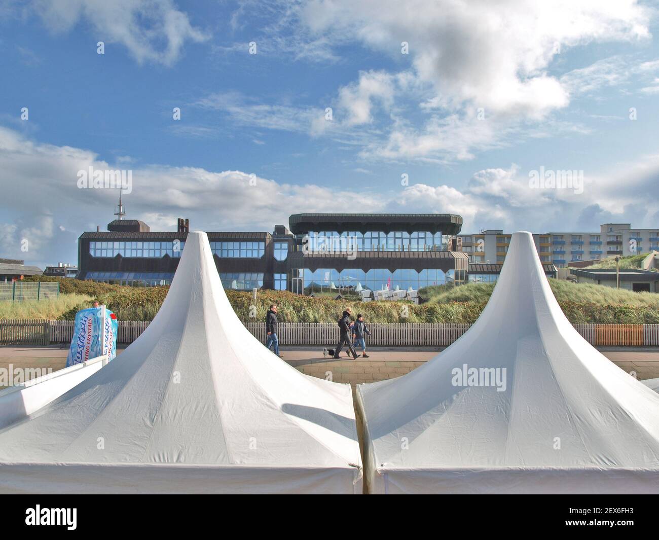 View into Town of Westerland, Germany Stock Photo - Alamy