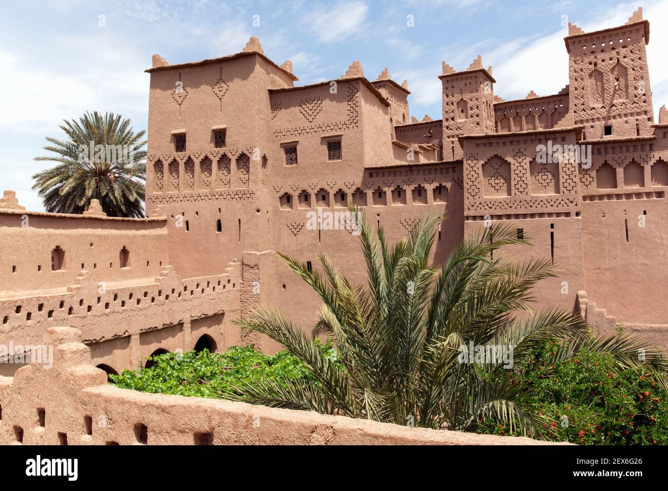 the Amerhidil Kasbah, a mud brick enclave Stock Photo