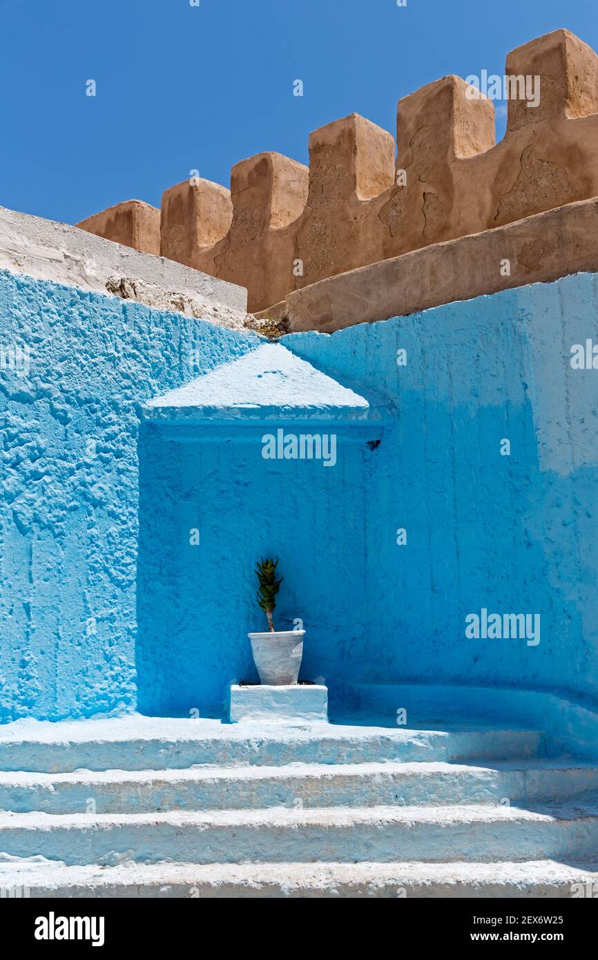 Morocco,Essaouira,city fortification walls Stock Photo