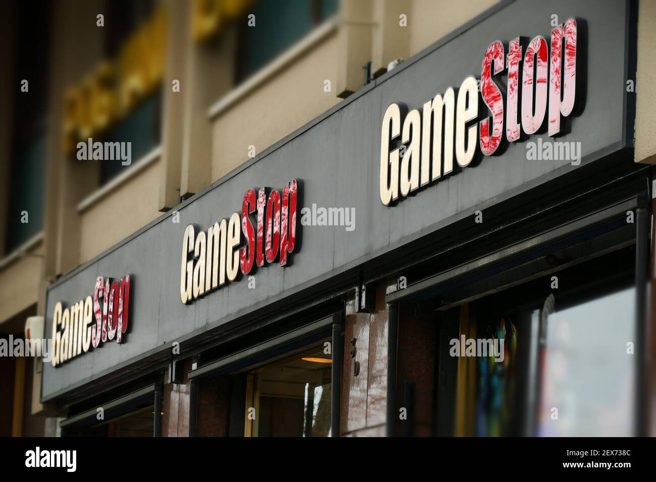 TURIN, ITALY - Feb 09, 2021: Game Stop video gaming retail shop ...