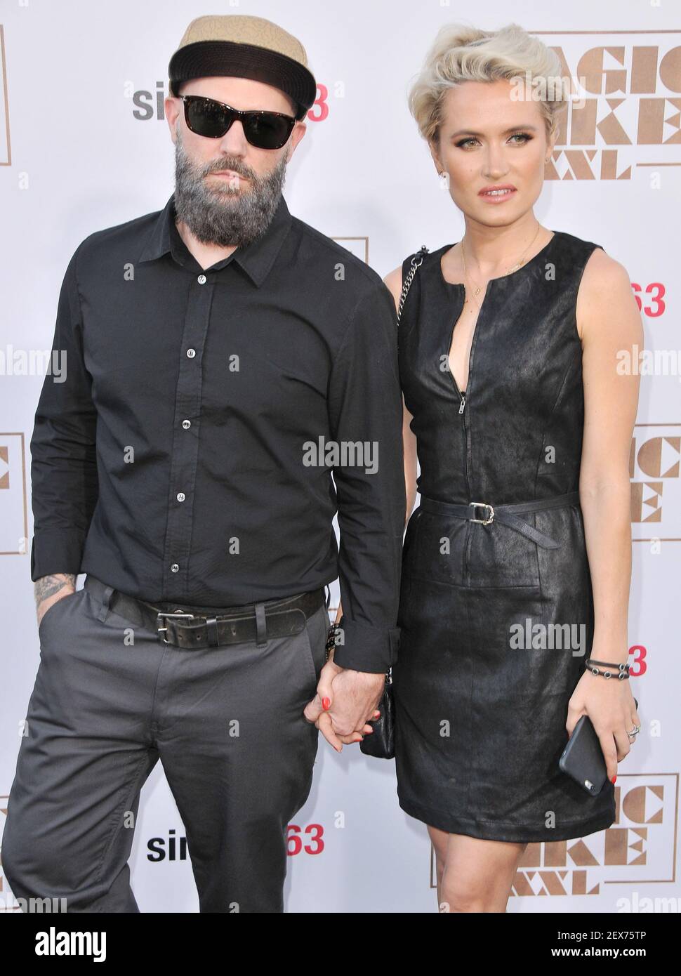 (L-R) Fred Durst and Kseniya Beryazina arrives at the 