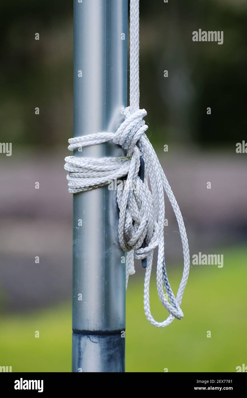 Knots in a rope Stock Photo