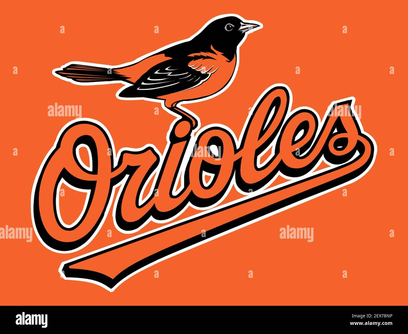 Baltimore Orioles logo. (Photo by TNS) *** Please Use Credit from