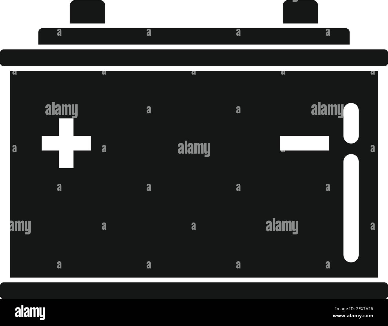 Car battery icon, simple style Stock Vector Image & Art Alamy