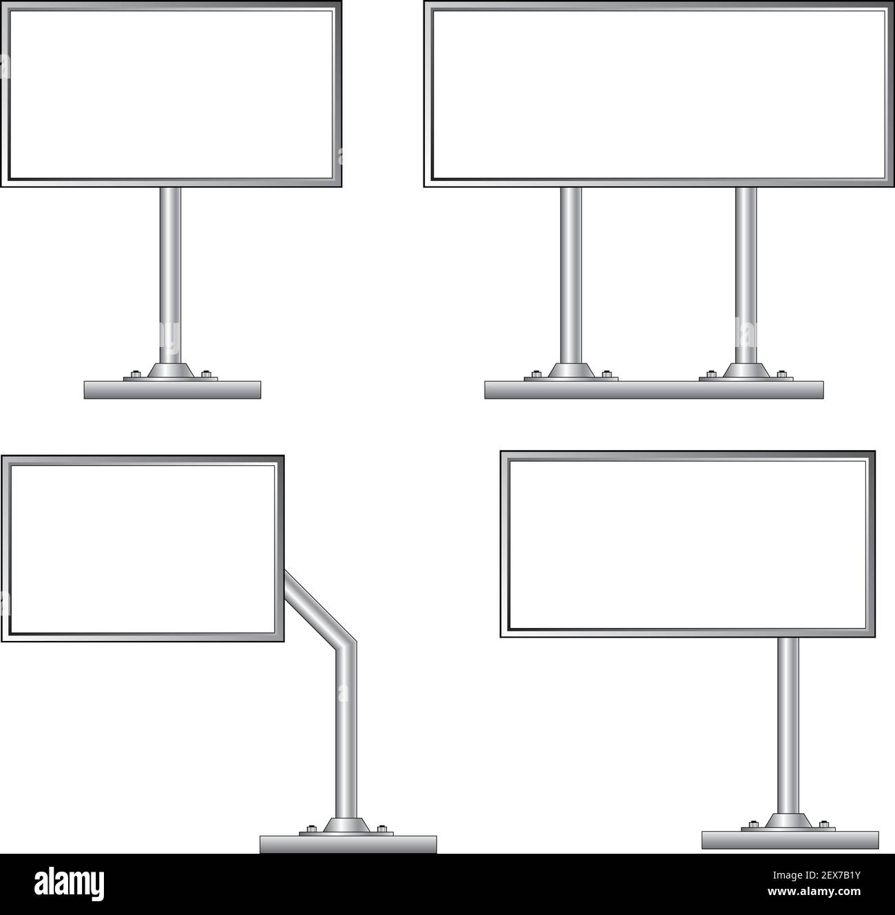 Blank billboard, vector Stock Photo Alamy