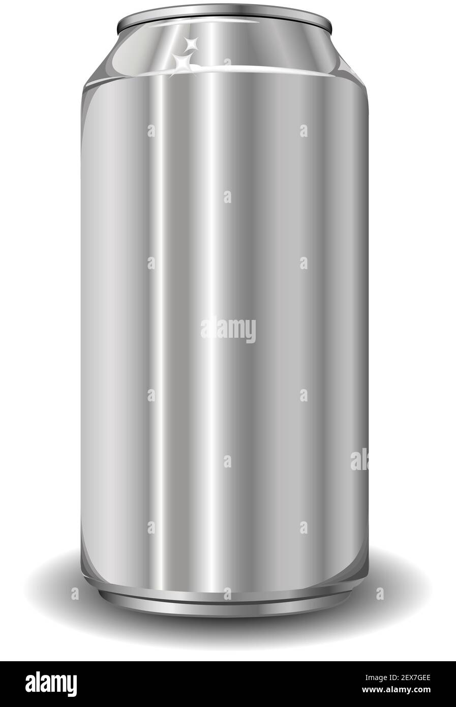 Aluminum jar Stock Photo