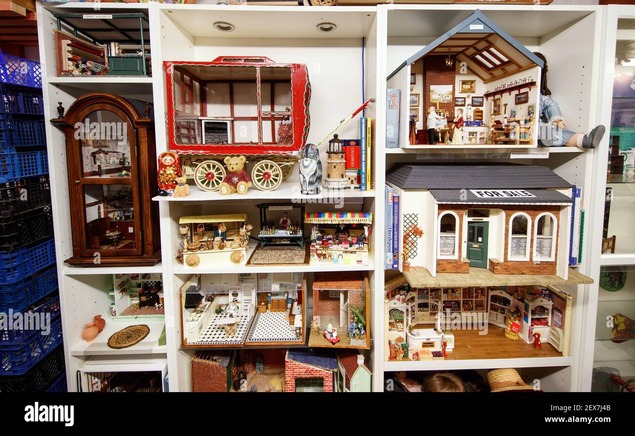Part of a collection of over 200,000 handmade miniatures at Weaverthorpe Dolls  House Miniatures situated in