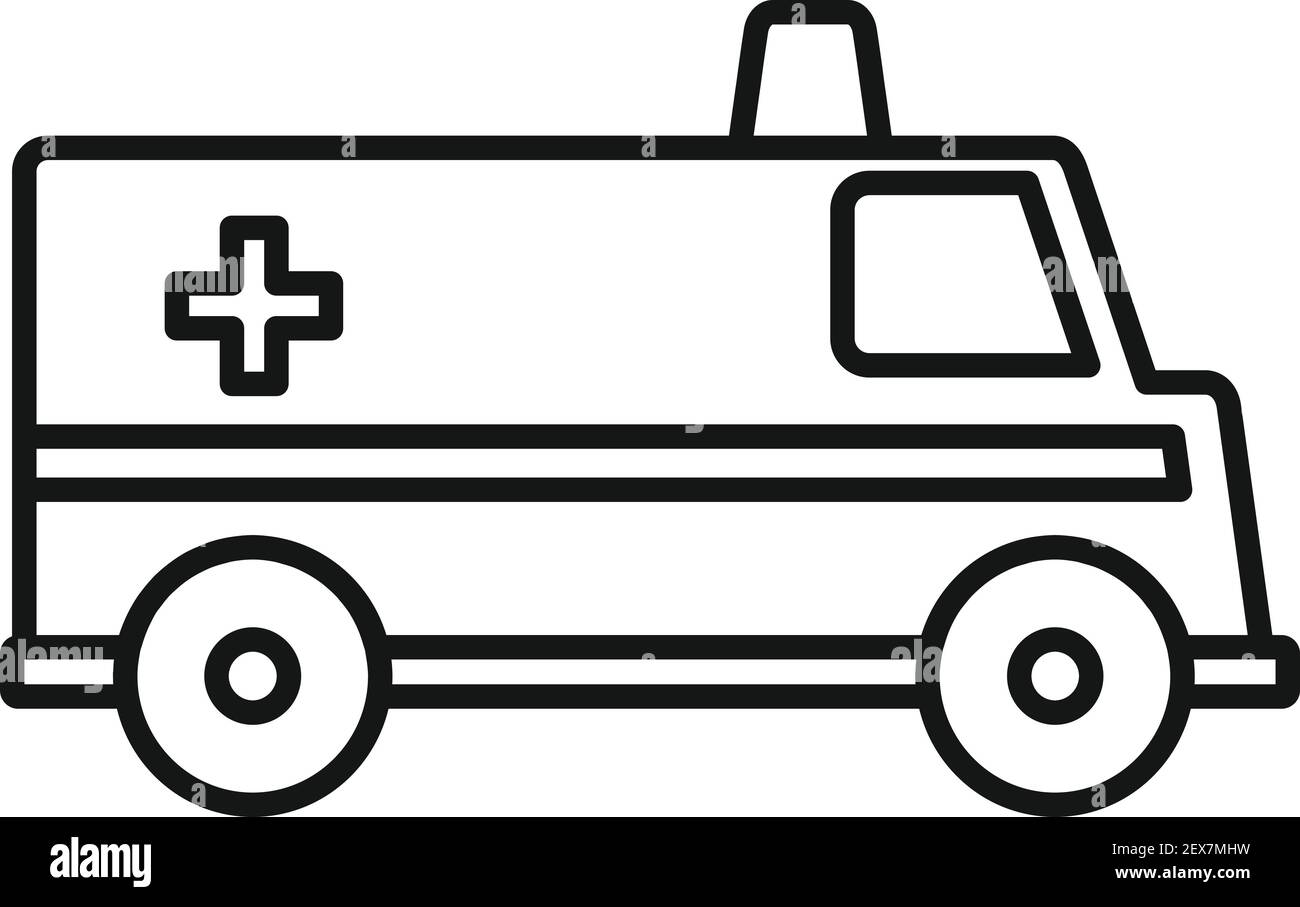 Ambulance car icon, outline style Stock Vector Image & Art Alamy