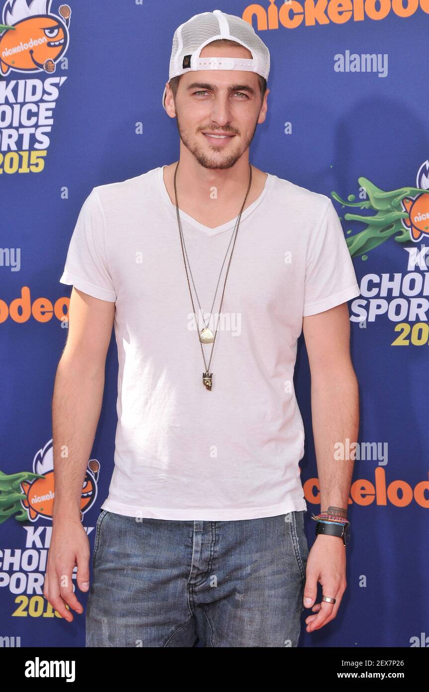 Kendall Schmidt arrives at the Nickelodeon's Kids' Choice Sports 2015