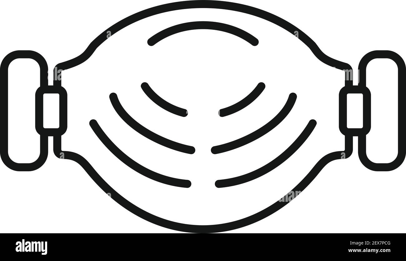 Dust medical mask icon, outline style Stock Vector Image & Art - Alamy