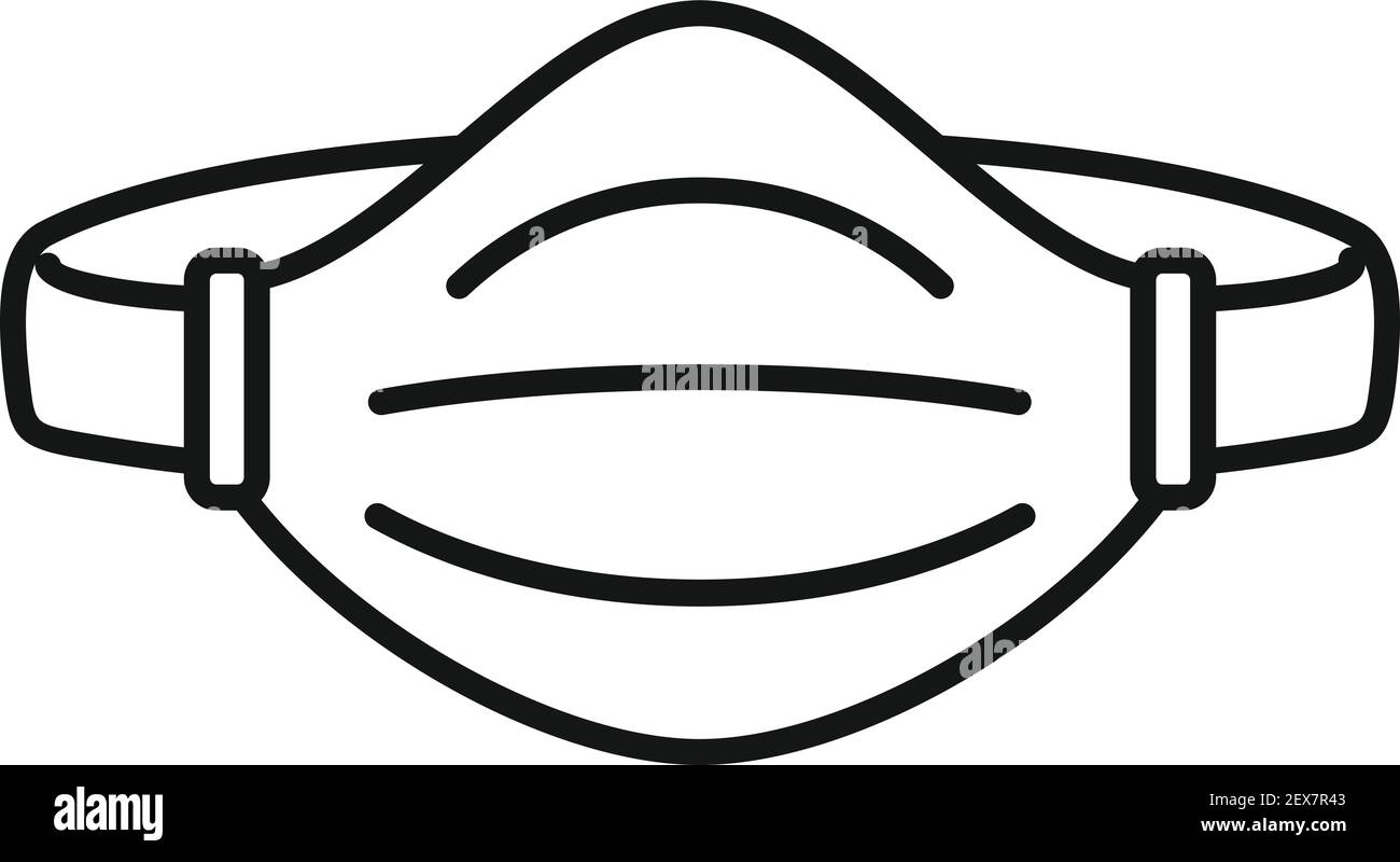 Cold medical mask icon, outline style Stock Vector Image & Art - Alamy