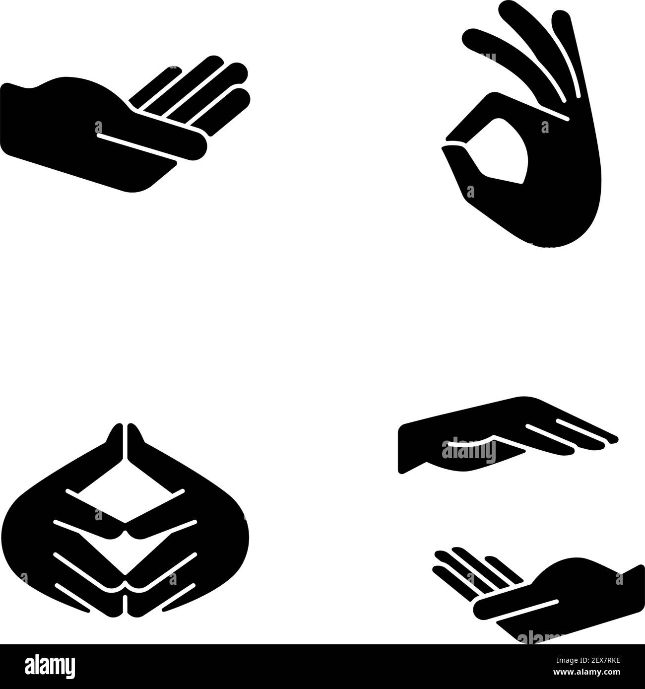 Hand gestures clipart Black and White Stock Photos & Images - Alamy