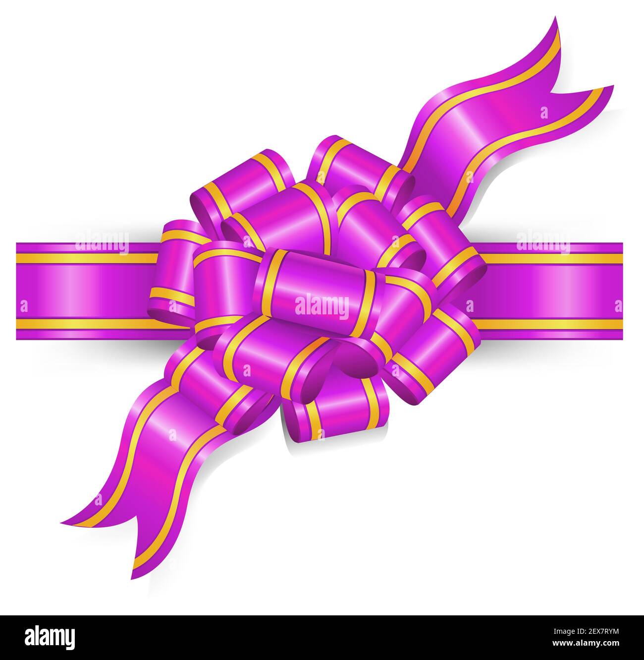 Violet bow Stock Photo