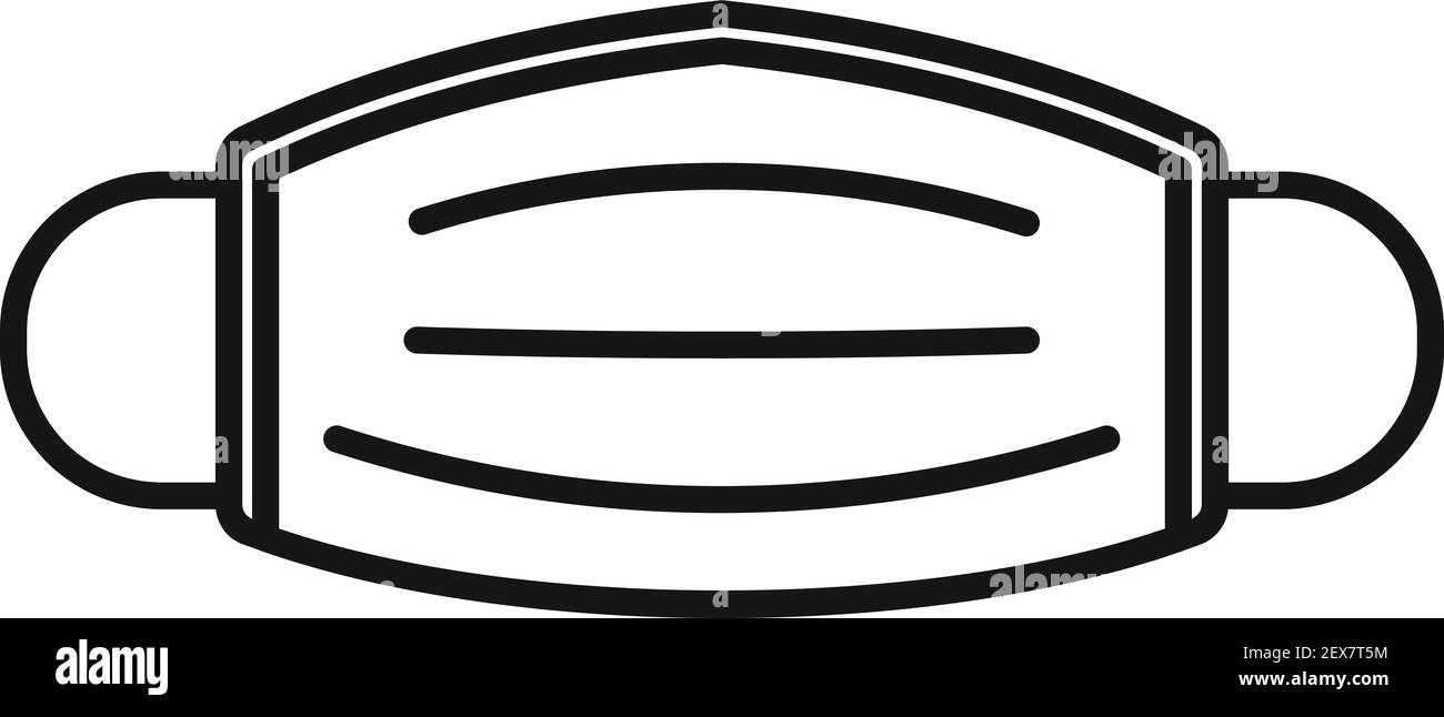 Clinic medical mask icon, outline style Stock Vector Image & Art - Alamy