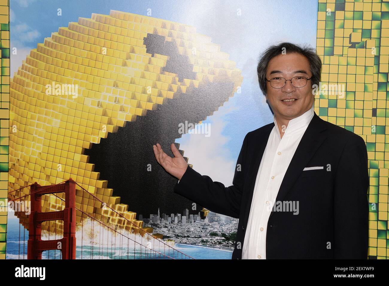 Professor Iwatani attends the &lsquo;Pixels&rsquo; New York Premiere at the 