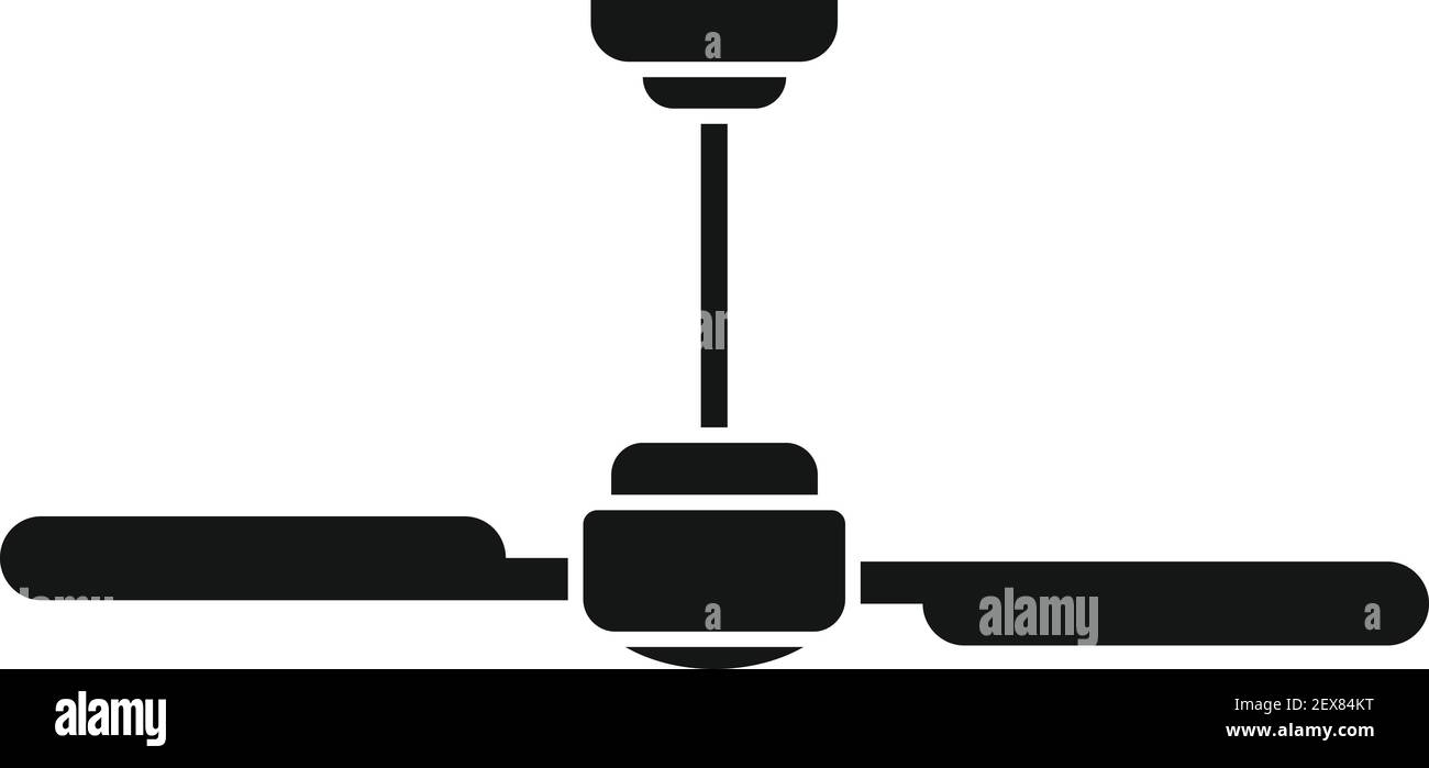Room ventilation fan icon, simple style Stock Vector