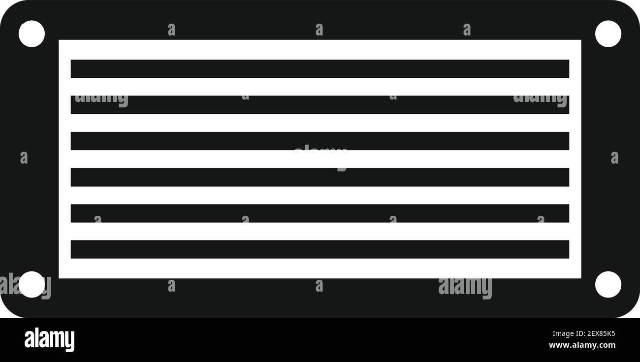 Ventilation duct icon, simple style Stock Vector Image & Art - Alamy