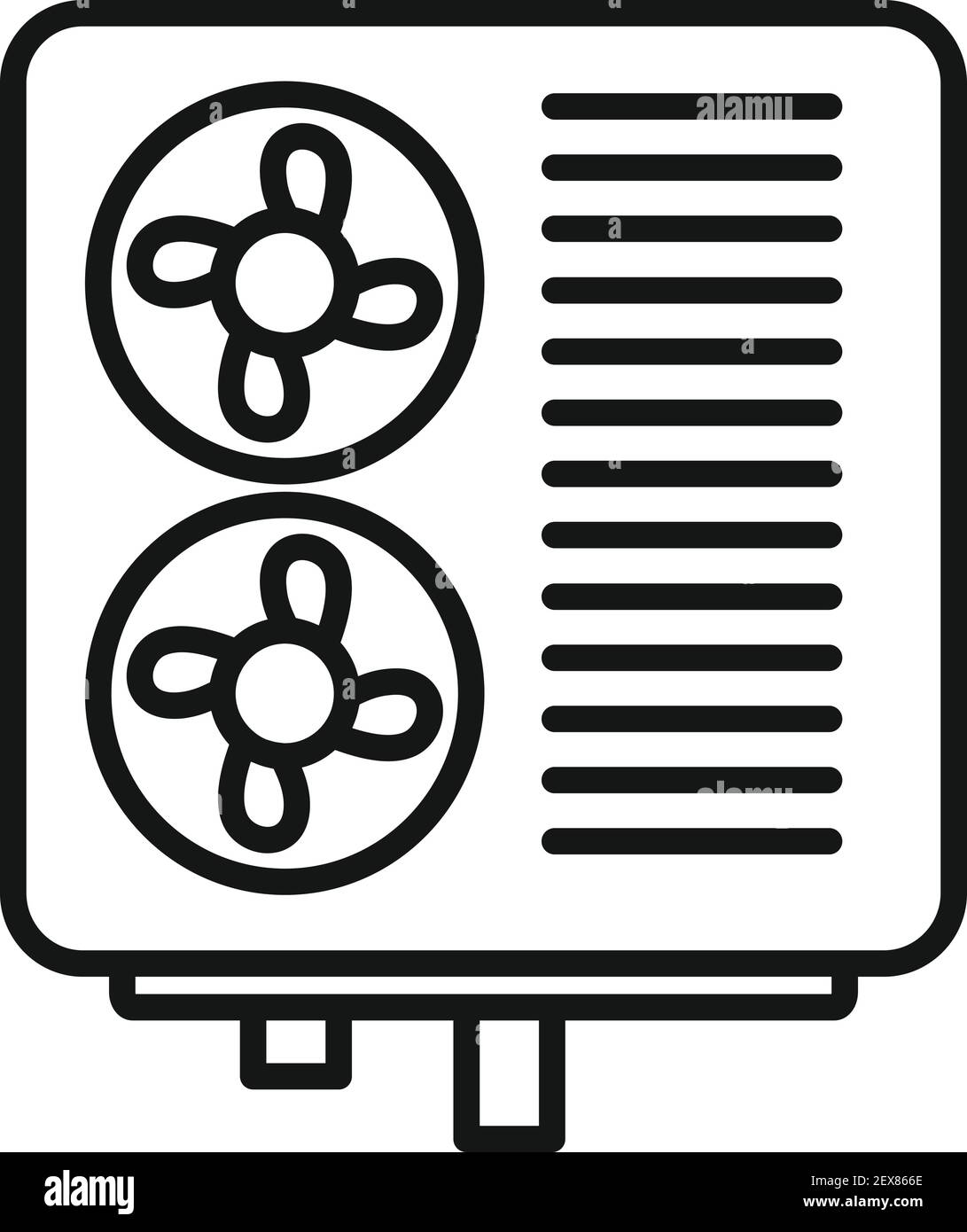 Industrial ventilation icon, outline style Stock Vector