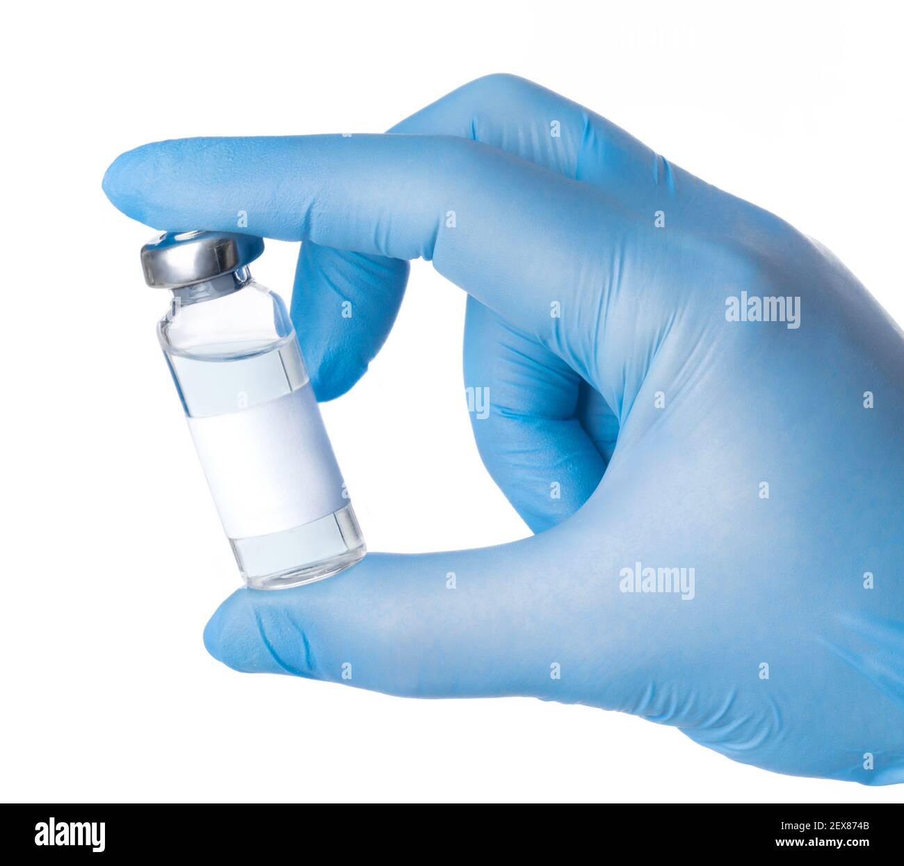 Hand glove holding glass bottle hires stock photography and images Alamy