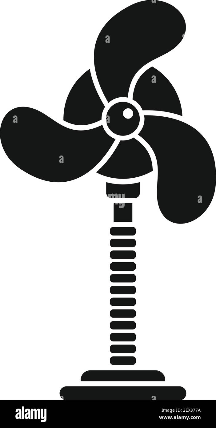 Room fan icon, simple style Stock Vector
