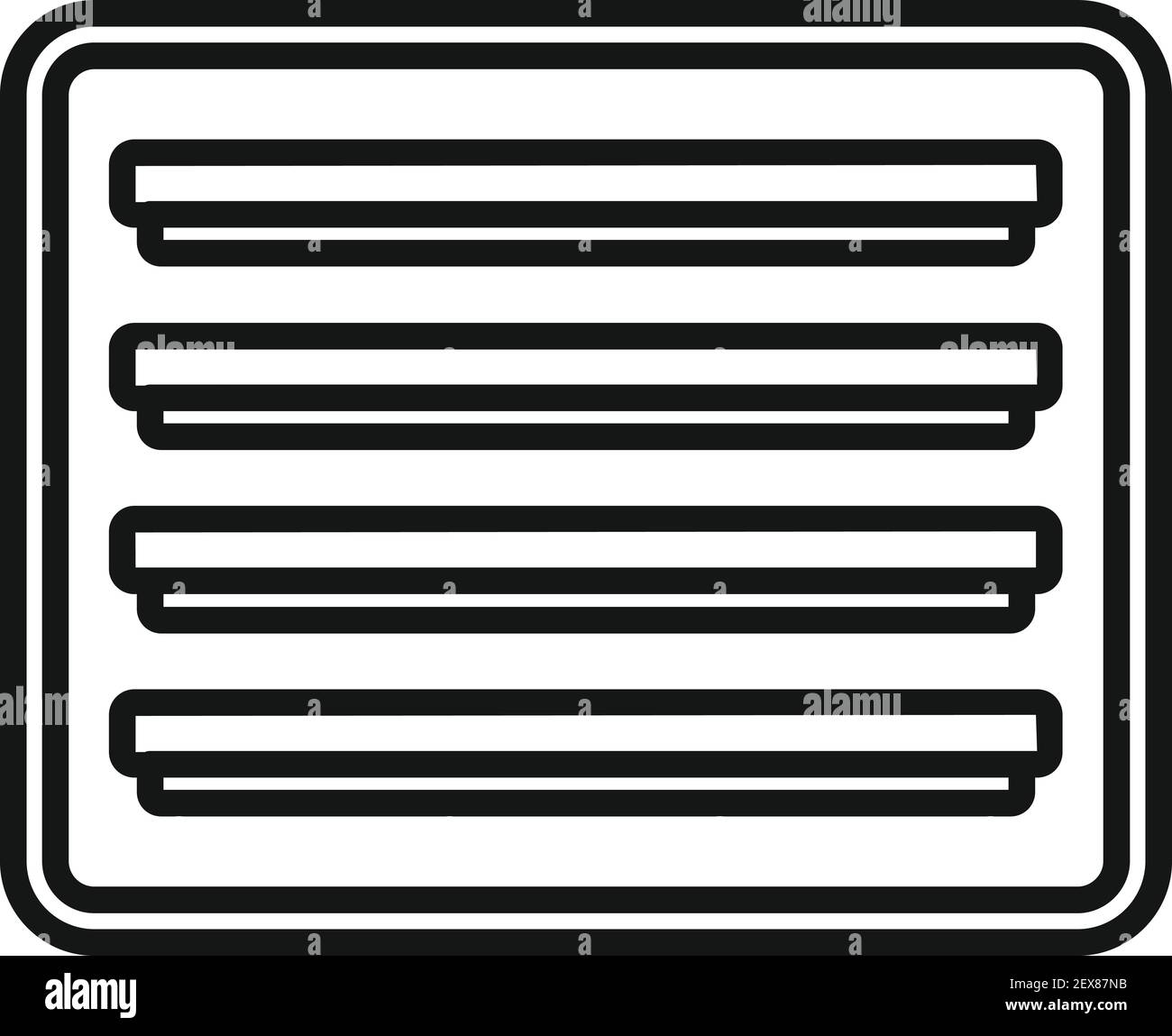 Ventilation Frame Icon Outline Style Stock Vector Image Art Alamy