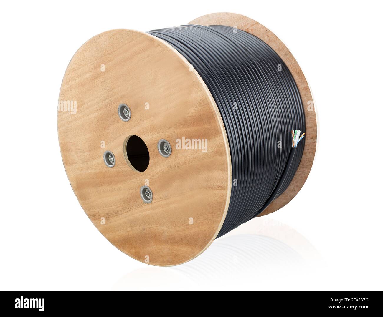 Copper wire spool Cut Out Stock Images & Pictures - Alamy
