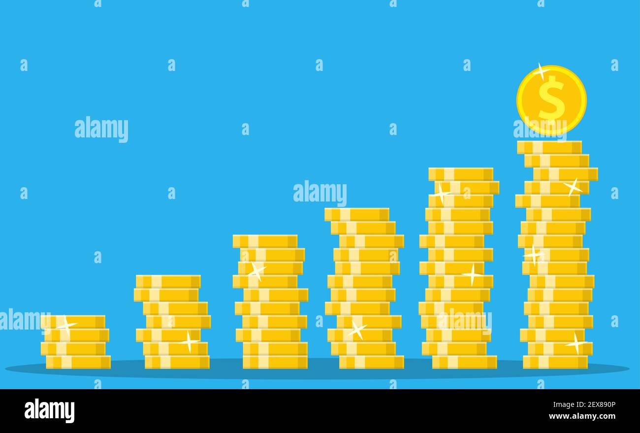 Stack of gold coins Stock Vector Image & Art - Alamy