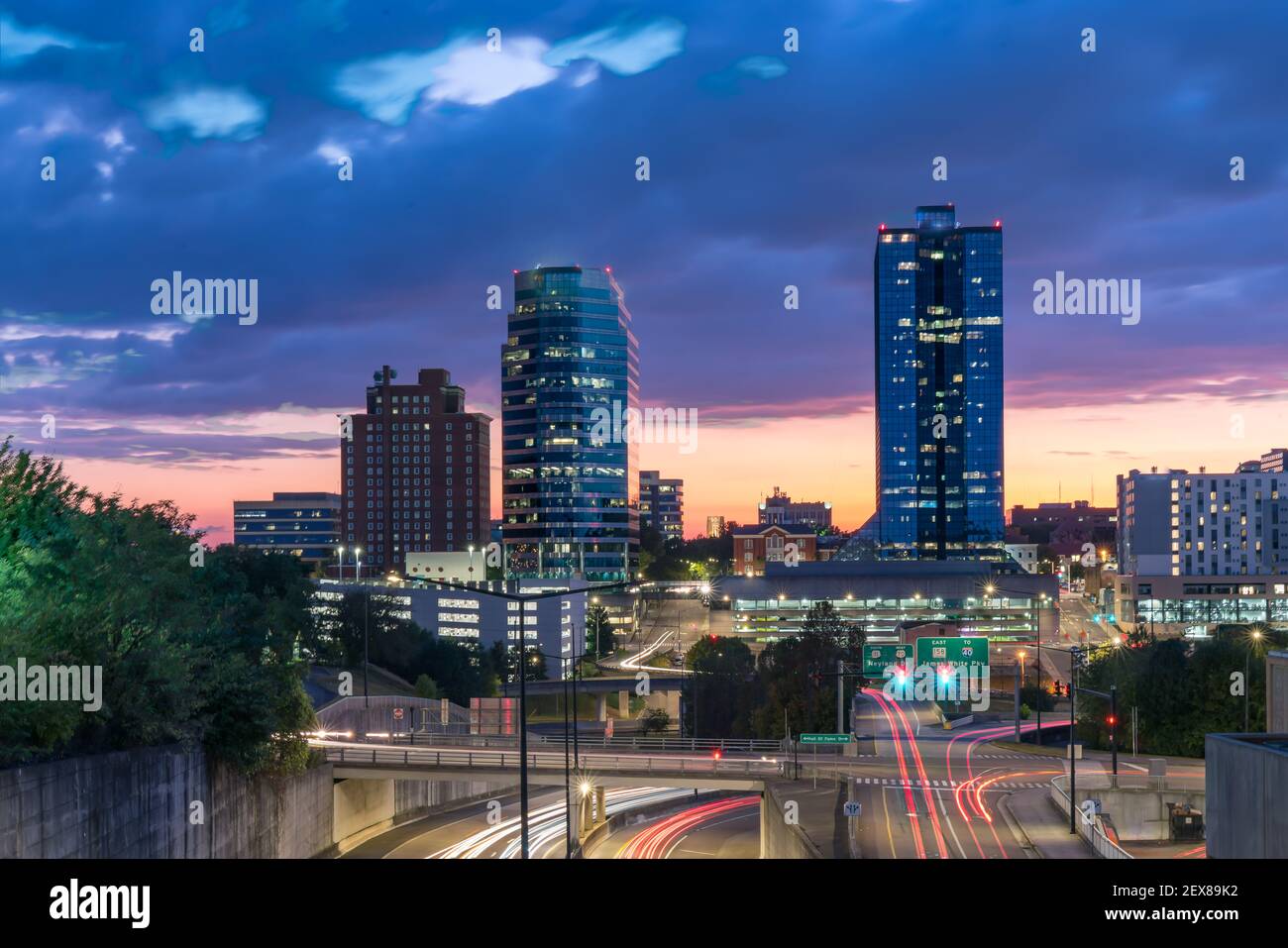 Skyline of downtown buildings hires stock photography and images Alamy