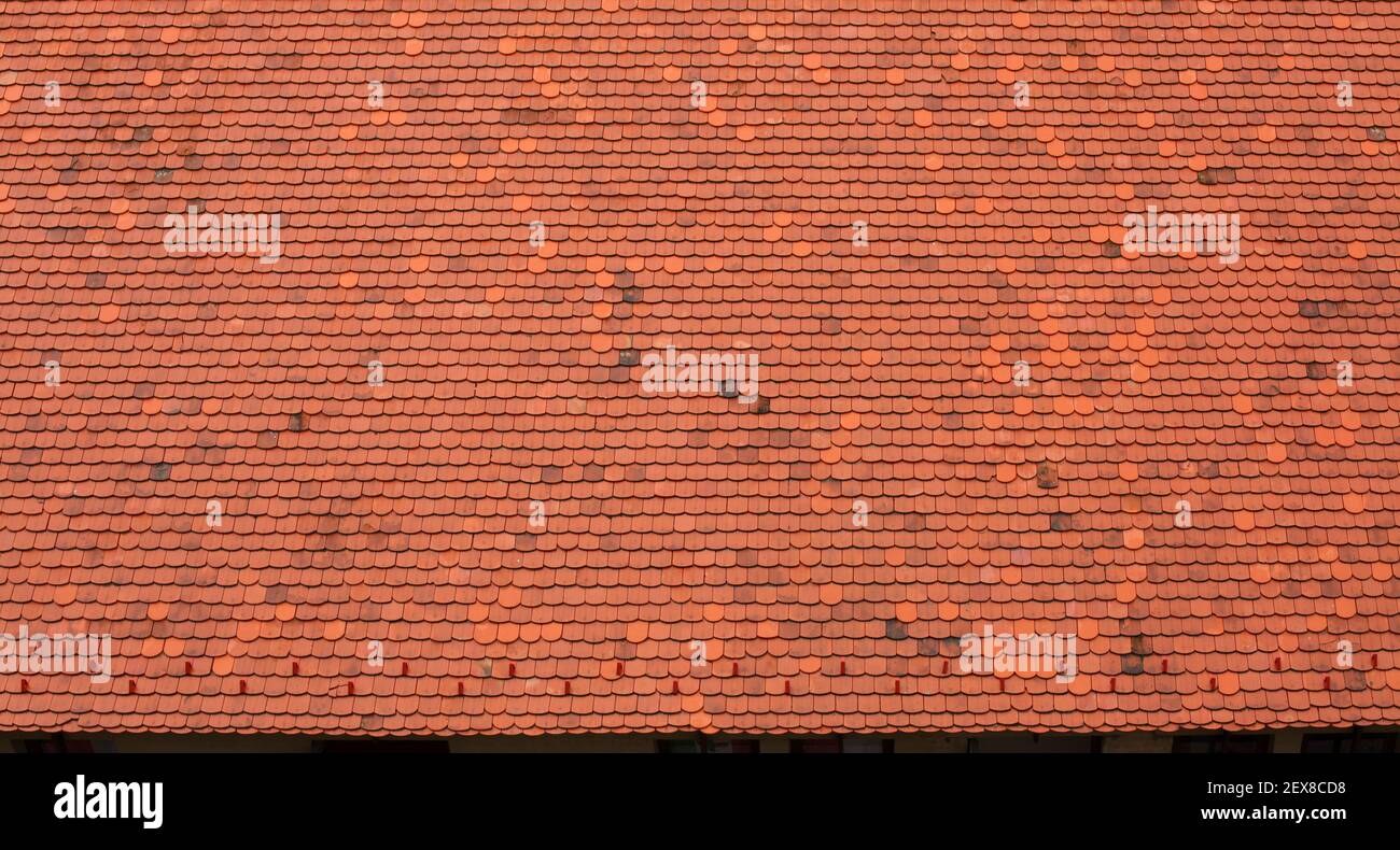 Tile roof background Stock Photo