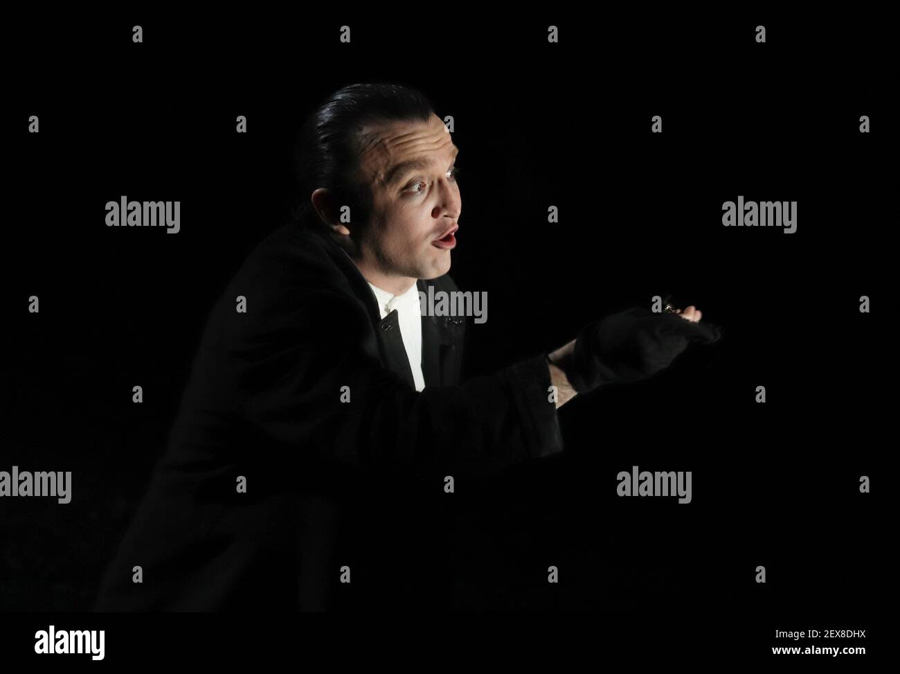 February 26, 2021. - Russia, Moscow. - The Vakhtangov Theatre. 'King ...