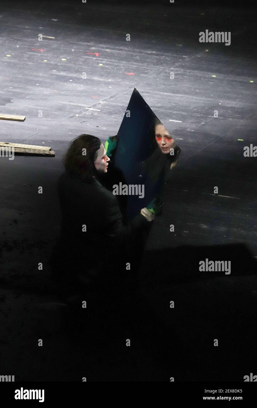 February 26, 2021. - Russia, Moscow. - The Vakhtangov Theatre. 'King ...