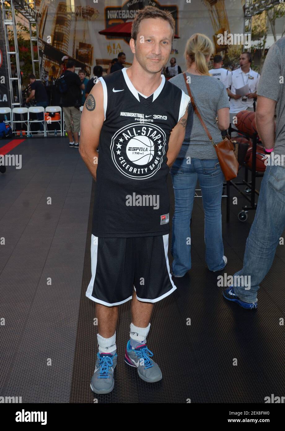 07 August 2015 - Los Angeles, California - Breckin Meyer. The 7th Annual  Nike Basketball 3on3 Tournament presents ESPNLA All-Star Celebrity  Basketball Game held at L.A. Live Microsoft Square. Photo Credit: Birdie