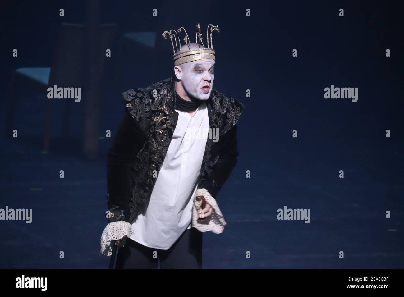 February 26, 2021. - Russia, Moscow. - The Vakhtangov Theatre. 'King ...