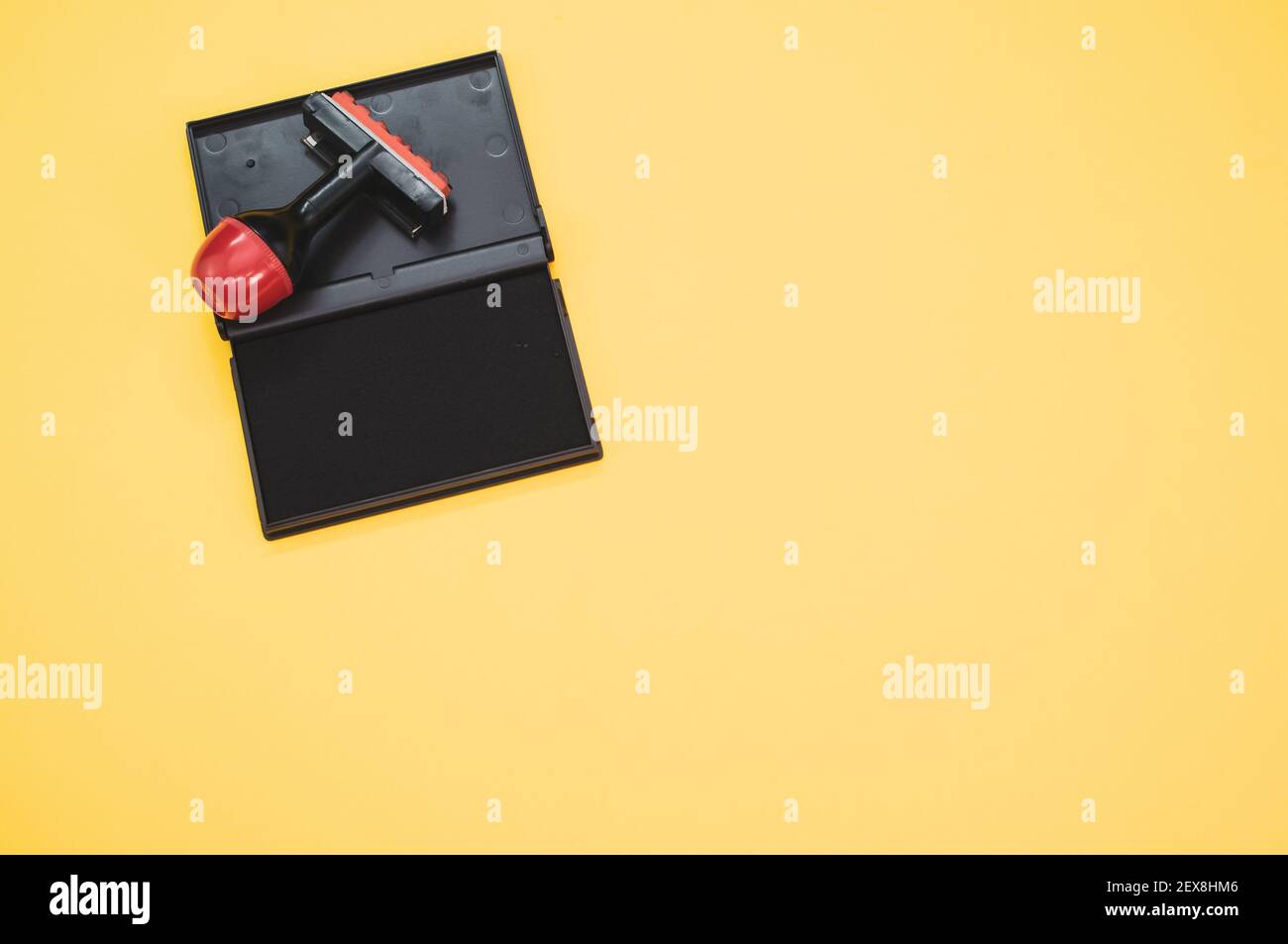 Black Ink Pad + Manual Date Stamp Set For Office, Business, School, Or Library Use 13 thumbnail image