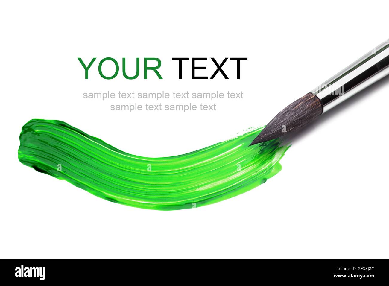 Artists paint brush and paint Stock Photo Alamy