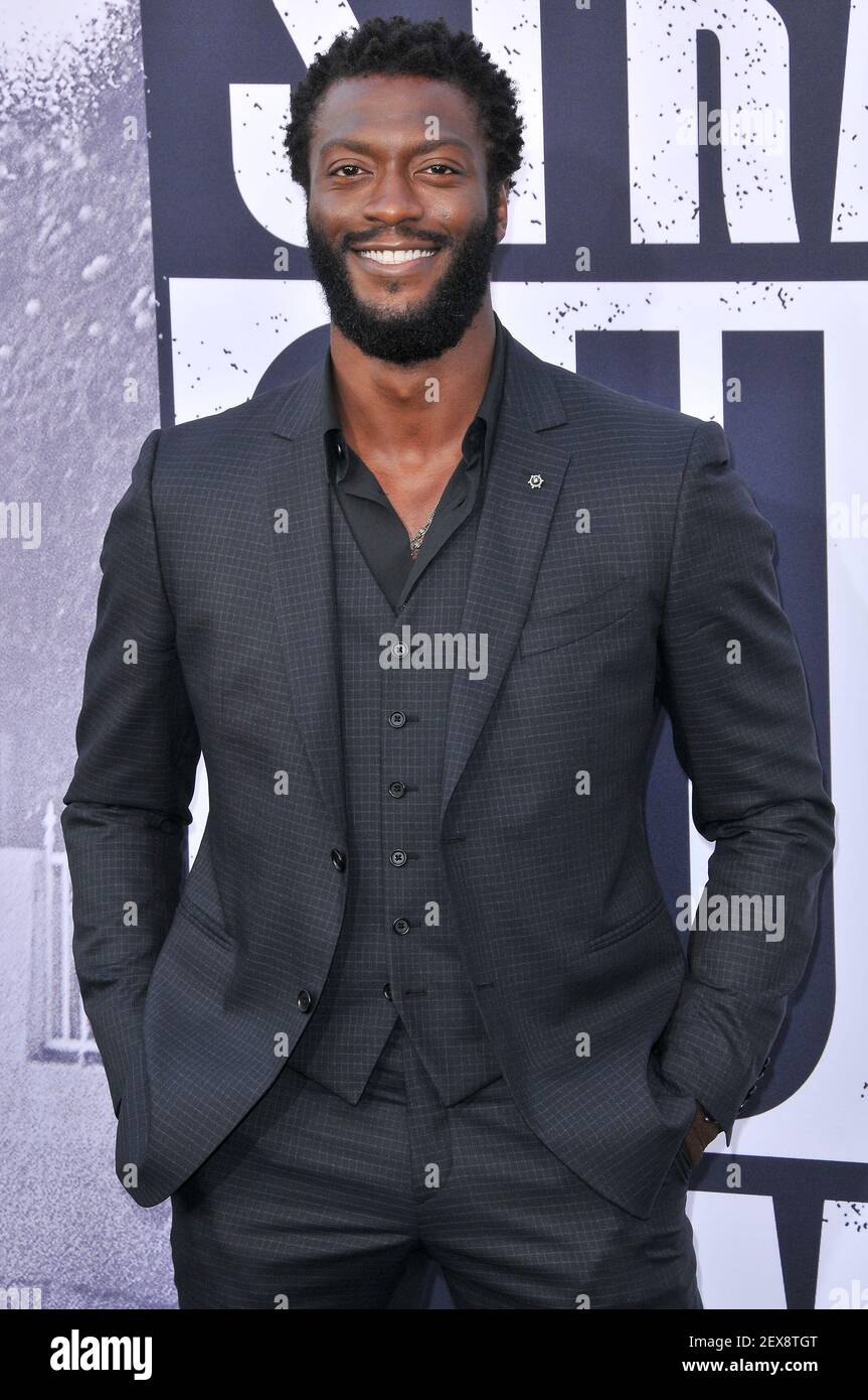 Aldis Hodge Arrives At The "Straight Outta Compton" Los Angeles ...