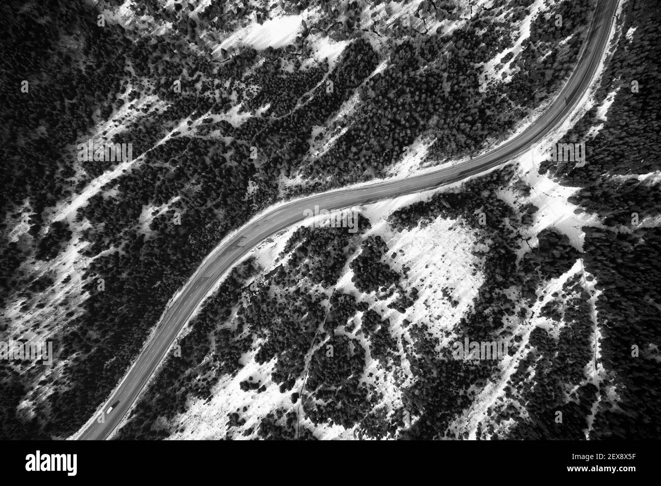 Asphalt drone Black and White Stock Photos & Images - Alamy