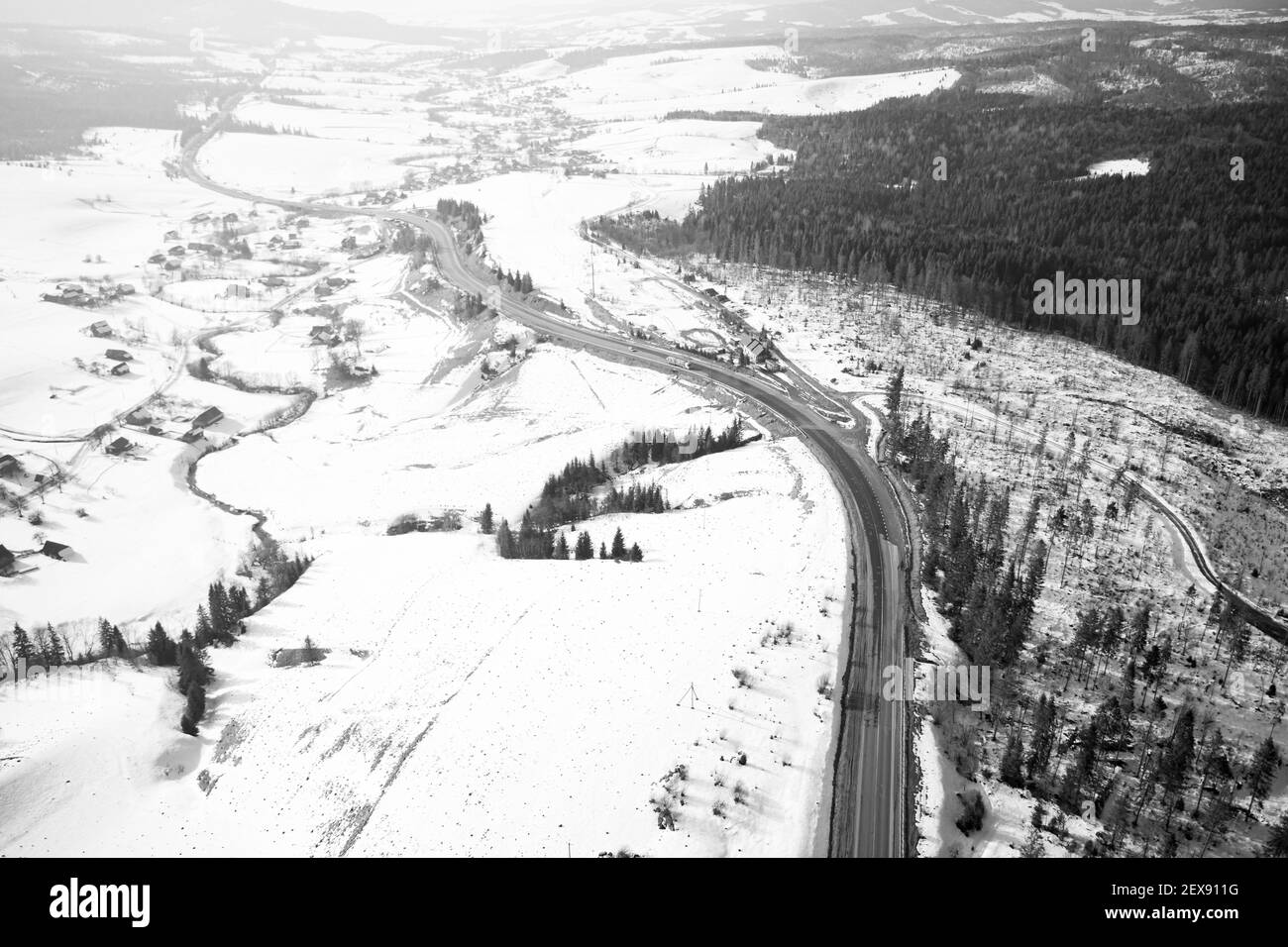 Asphalt drone Black and White Stock Photos & Images - Alamy
