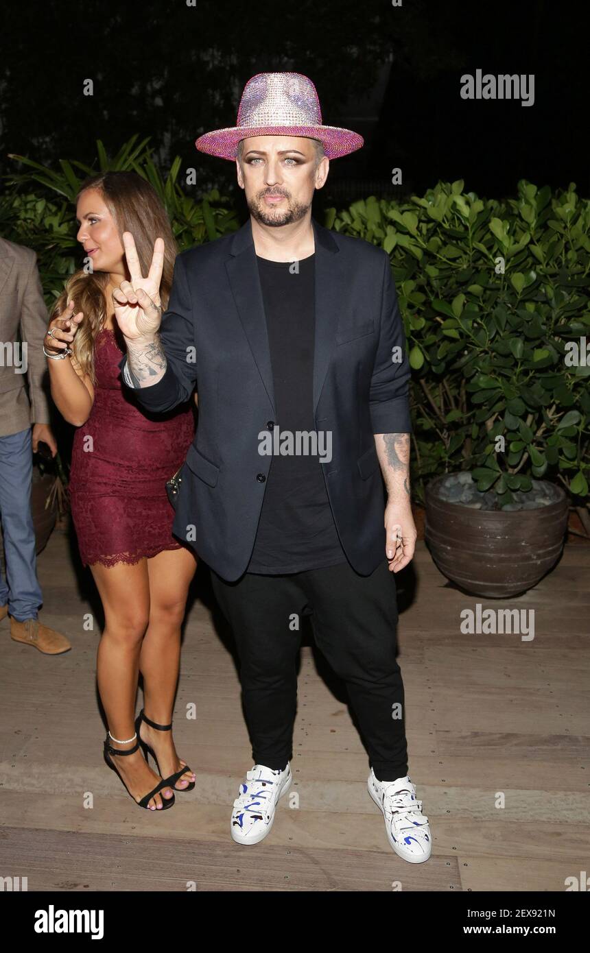 MIAMI BEACH, FL AUG 15 Boy is seen at Wall Miami Beach during
