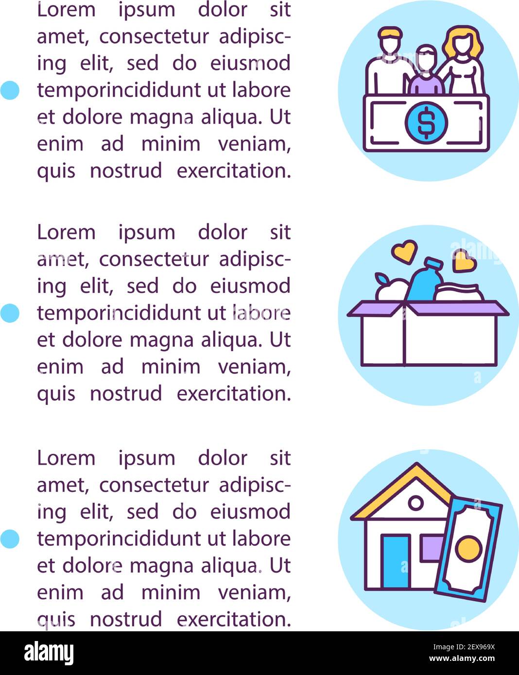 Individual benefits concept icon with text Stock Vector Image & Art - Alamy