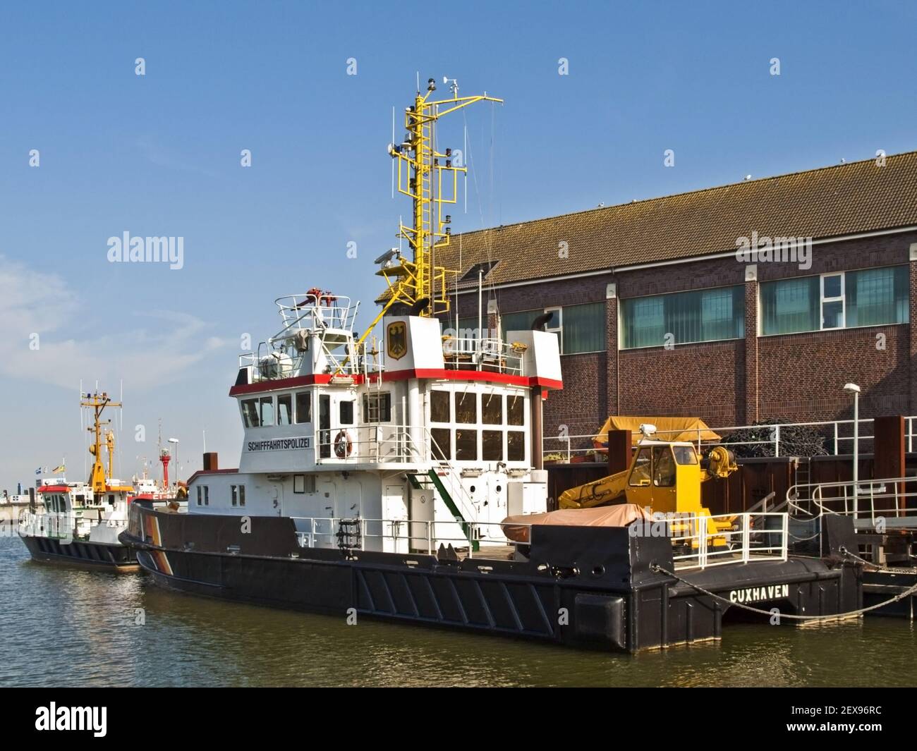 Police Boat of the Maritime Police in Cuxhaven, Lo Stock Photo Alamy