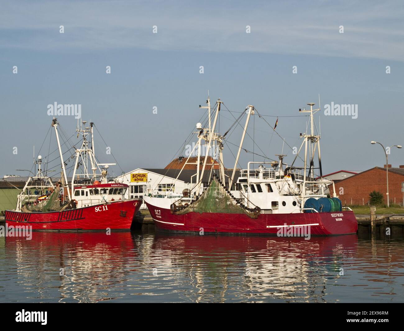 Fishing Harbour in Buesum, Germany Stock Photo - Alamy