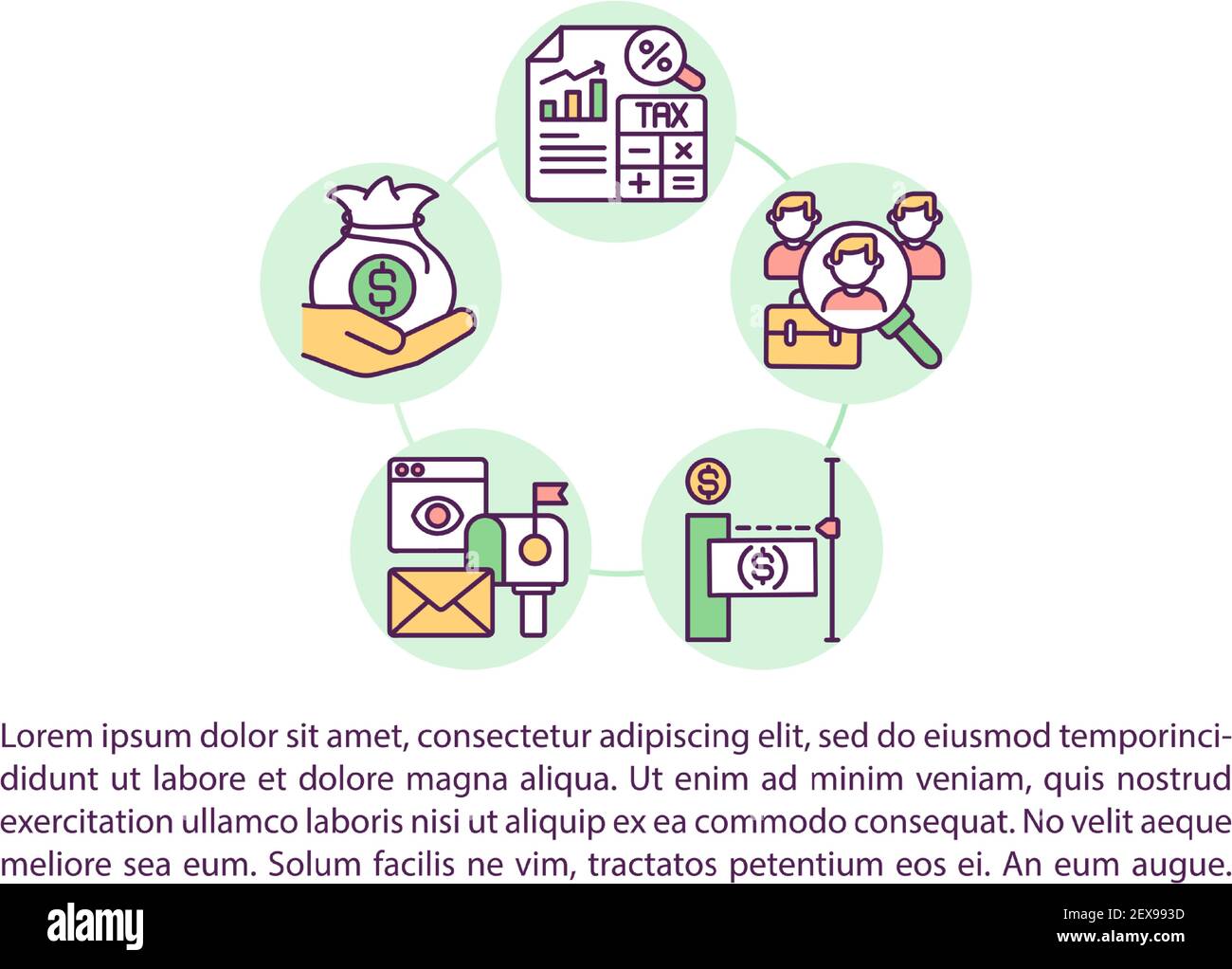Payment process concept icon with text Stock Vector Image & Art - Alamy