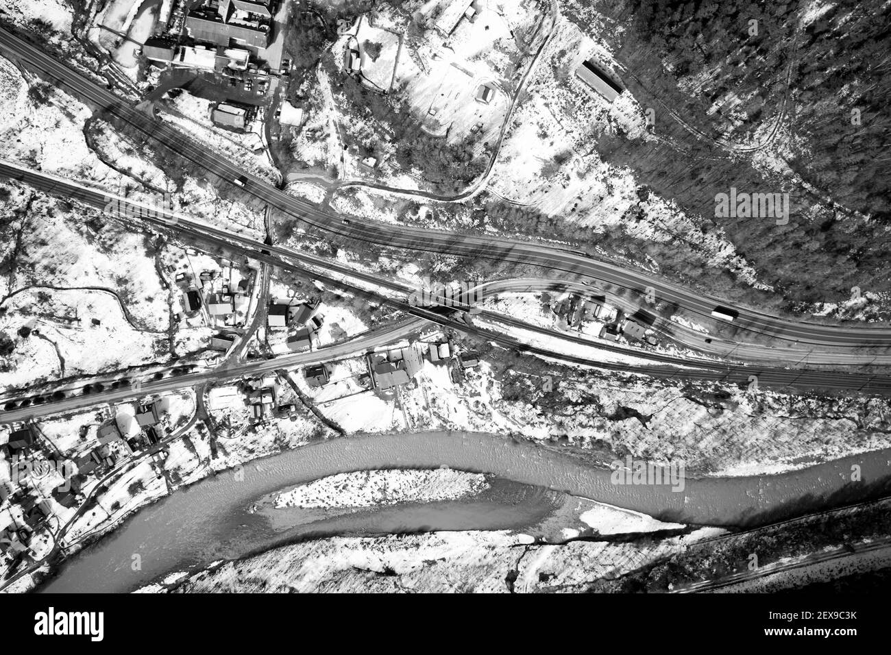 Asphalt drone Black and White Stock Photos & Images - Alamy