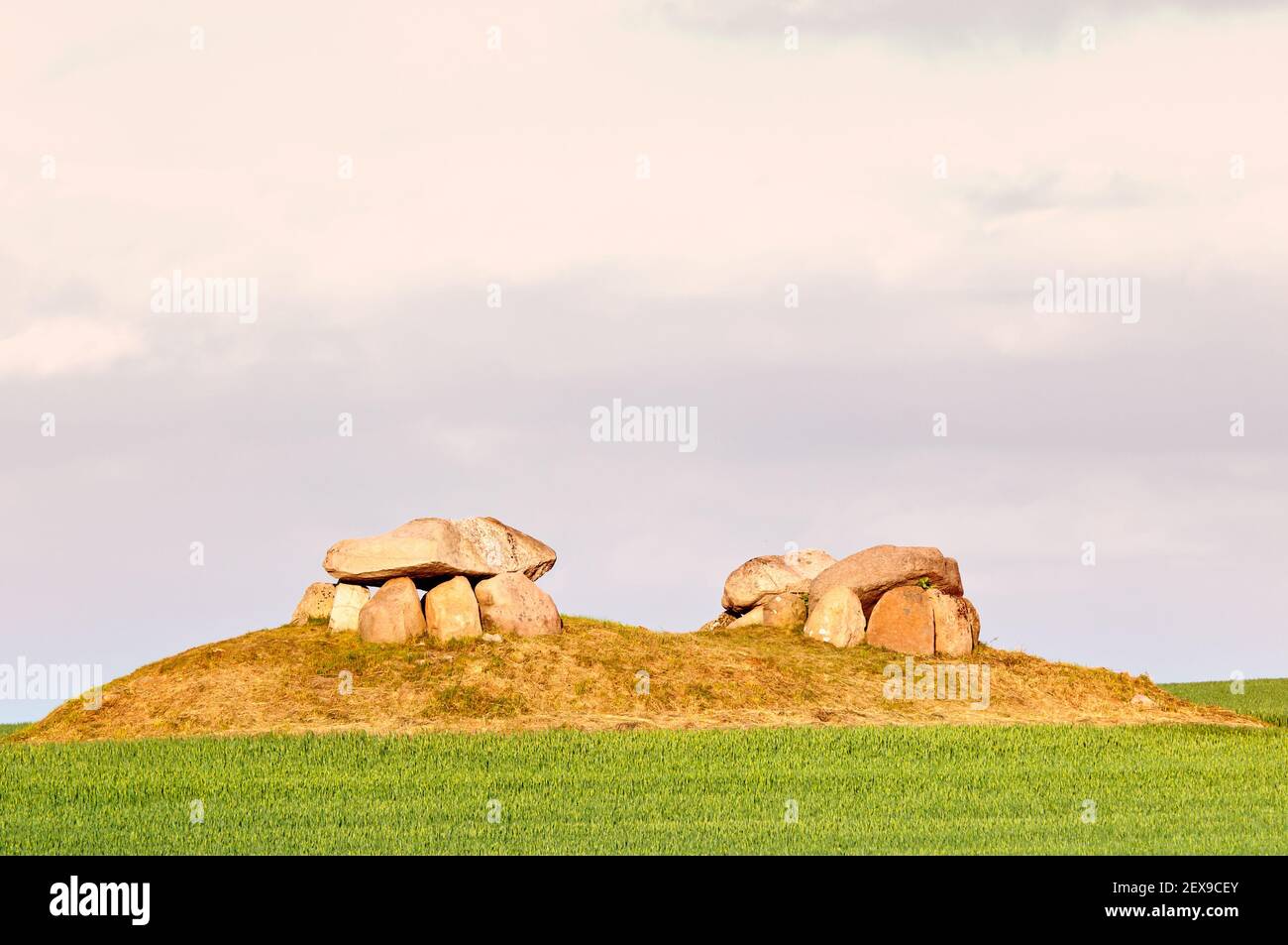 Neolithic stone tombs Stock Photo