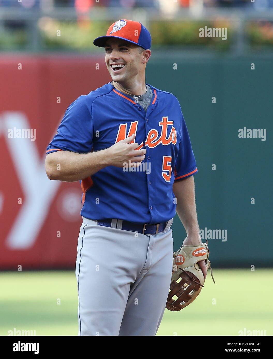 New York Mets David Wright throws his helmet after striking out