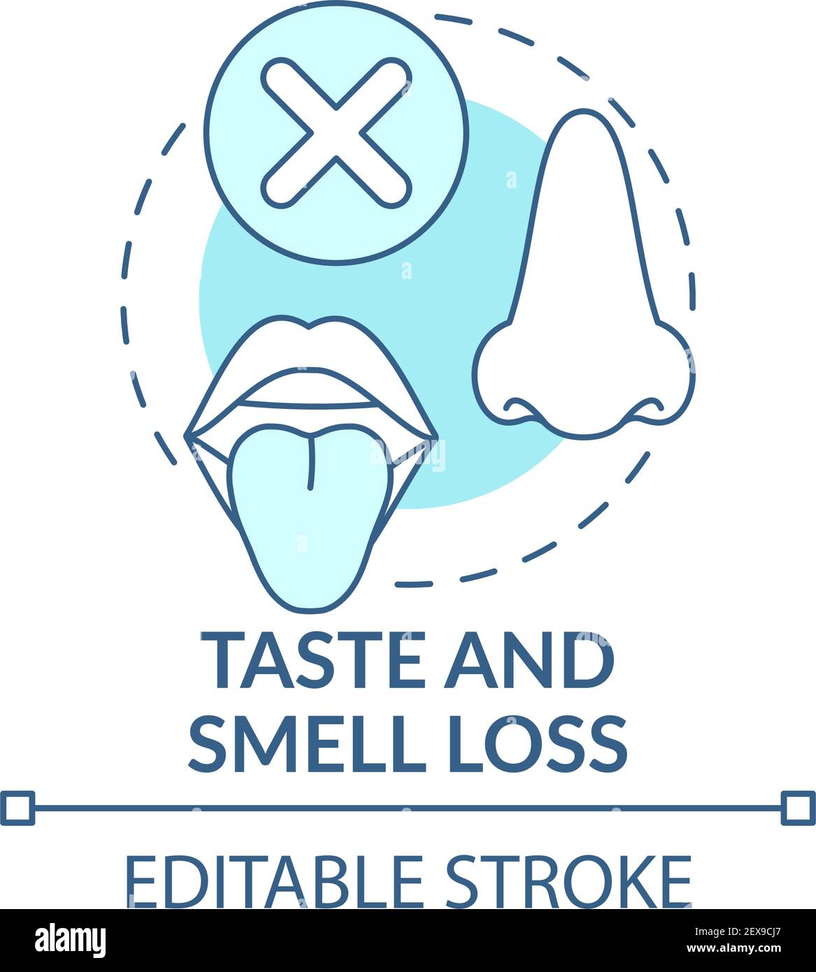 Loss of smell and taste Stock Vector Images Alamy