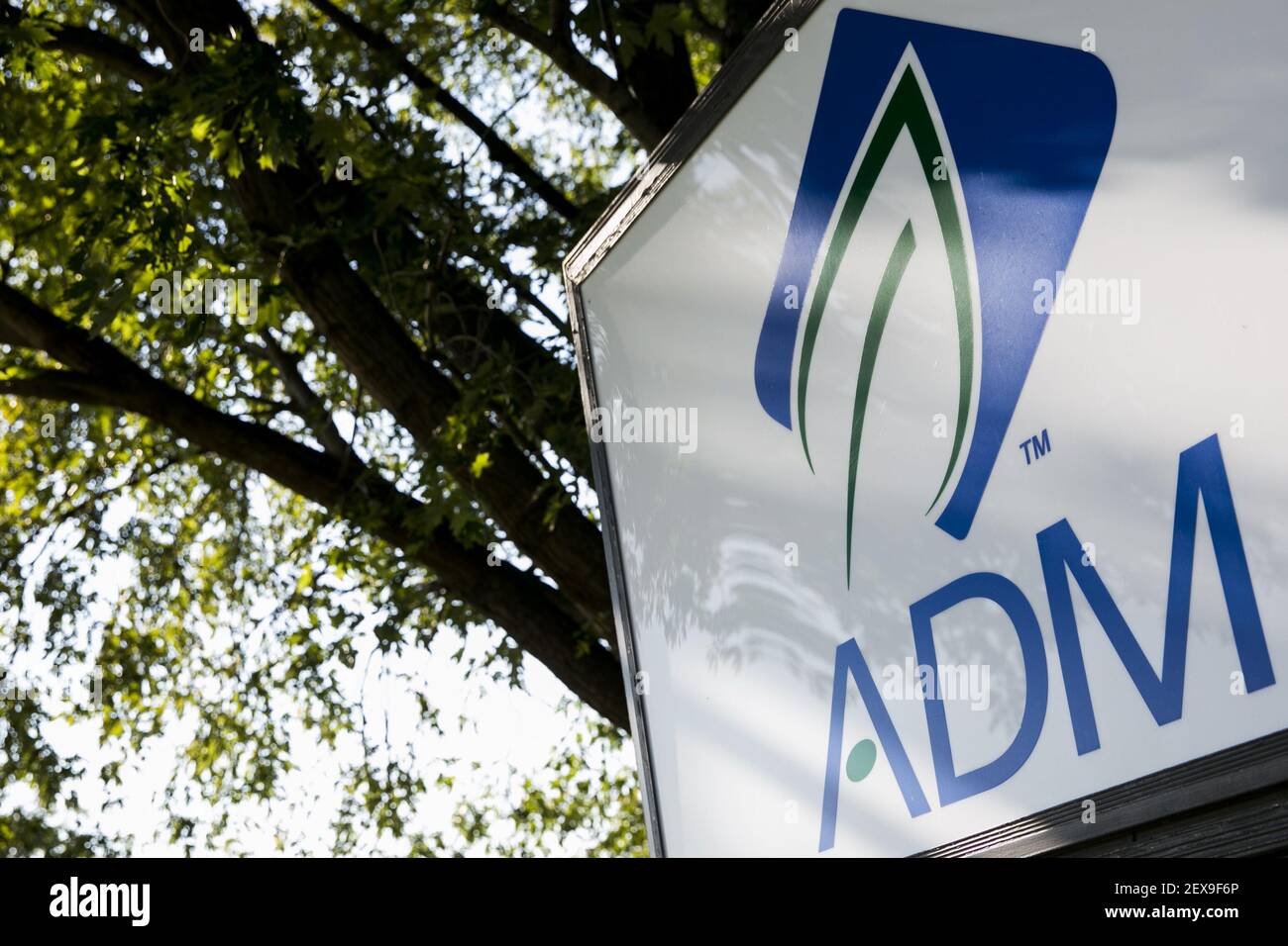 A logo sign outside of a facility occupied by the Archer Daniels