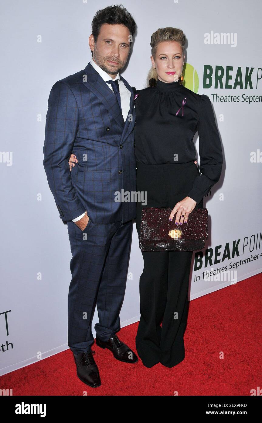 (L-R) Jeremy Sisto and Wife Addie Lane arrives at the Special Screening Of Broad Green Pictures
